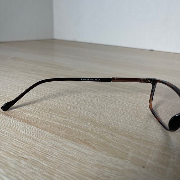 Hugo Boss 8105 C4 Eyeglasses Brown Frames Only 49-17-140 France Excellent Cond - Picture 4 of 8